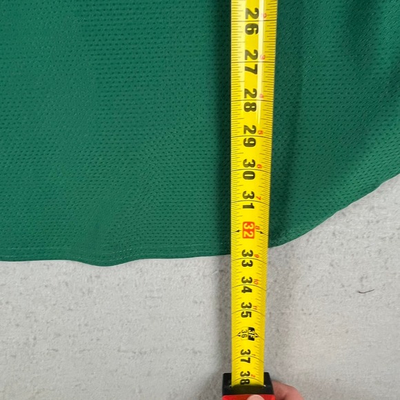 Masters Golf Tournament Baseball Shirt Jersey Green Mesh Button Up Mens L - Picture 7 of 7